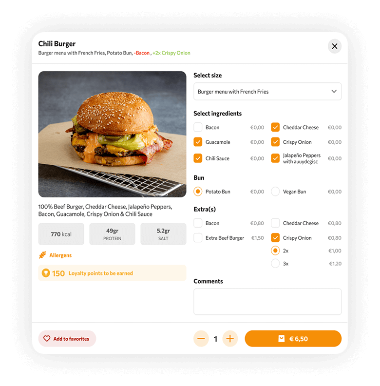 Menu Personalization